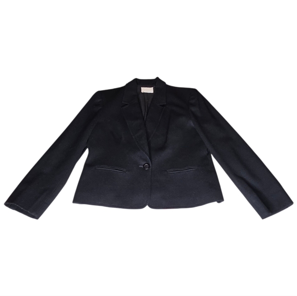 Vintage Pendleton Wool Blazer Black 100% Virgin Wool USA Made Size 12 - Picture 5 of 8